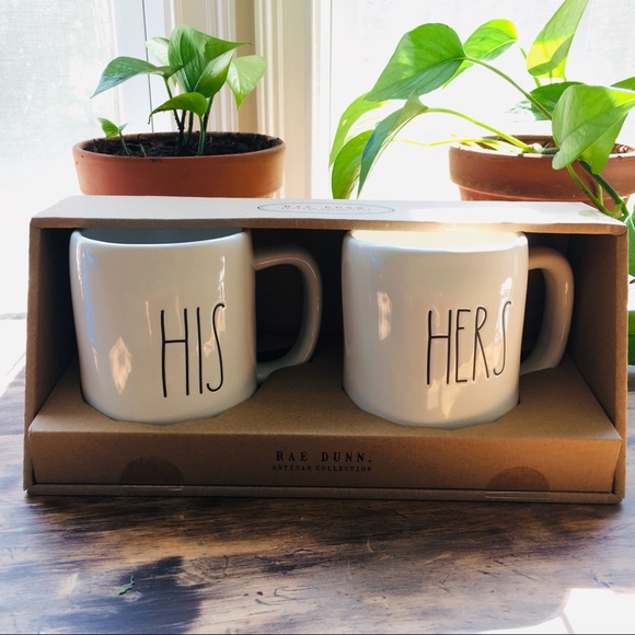 Rae Dunn Other - Rae Dunn His & Hers Artisan Mug Set NIB Farmhouse